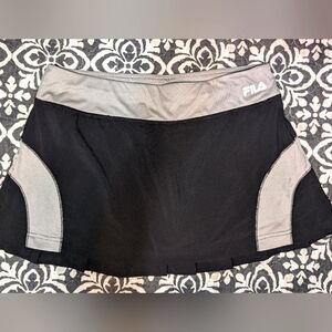 Large Fila Sport Black and Grey Skirt